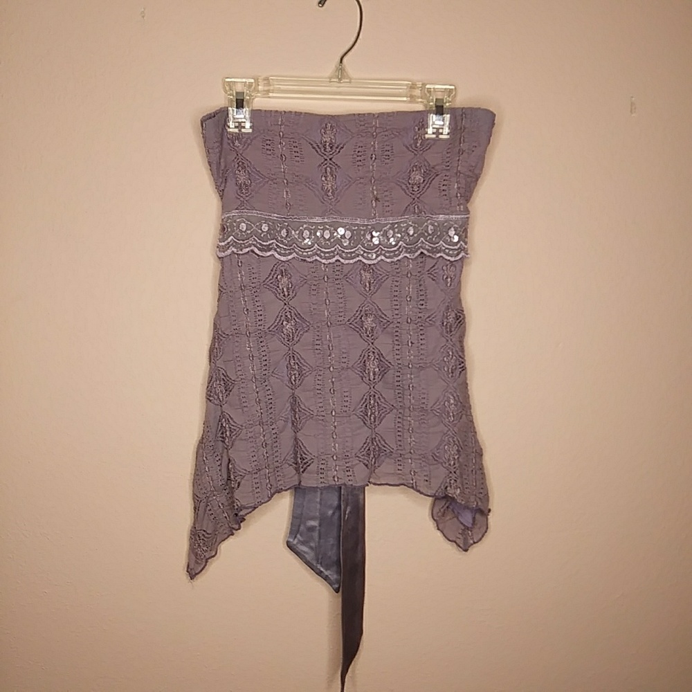 Charlotte Russe strapless shirt.